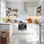 Планировка кухни 9 кв.м: рабочий треугольник и хранение